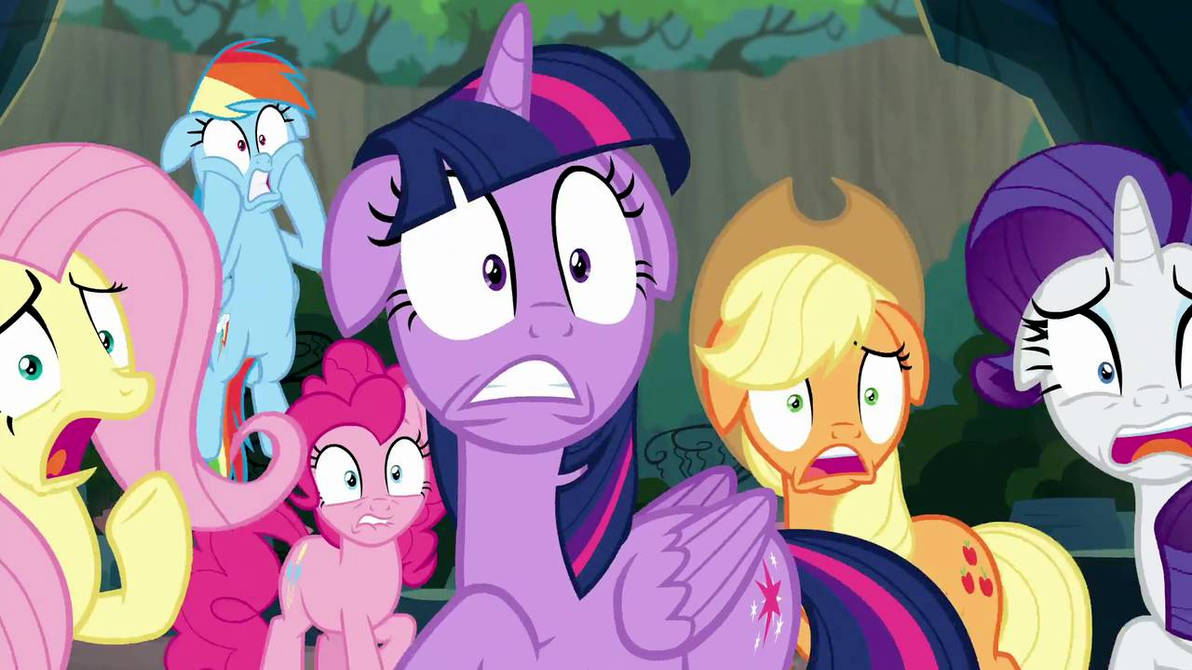 Mane 6 horrified by Matth8w8nvy on DeviantArt