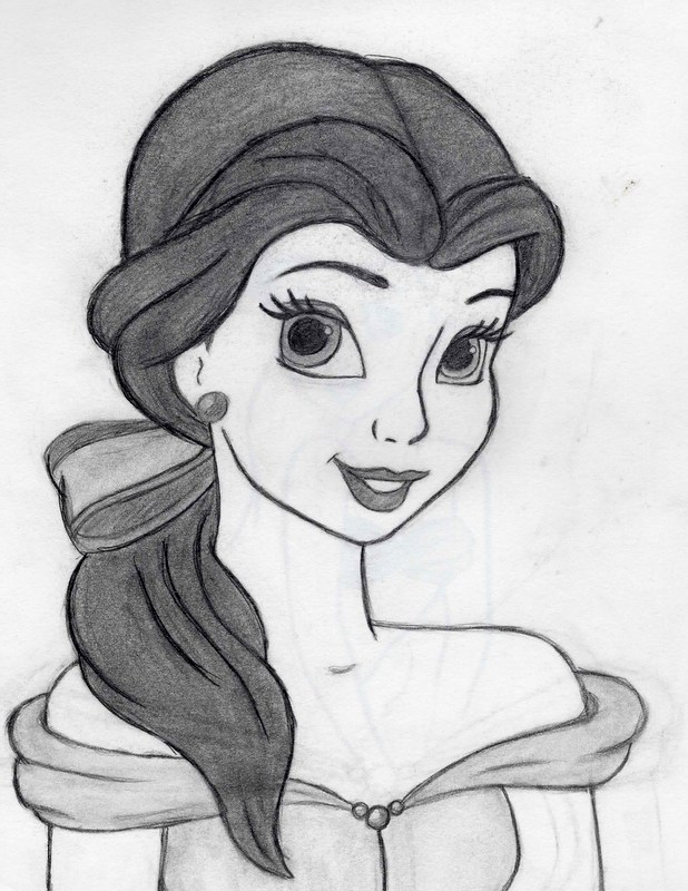 Beauty And The Beast Belle Drawing Step By Step Beauty And The Beast Belle Drawing Step By Step