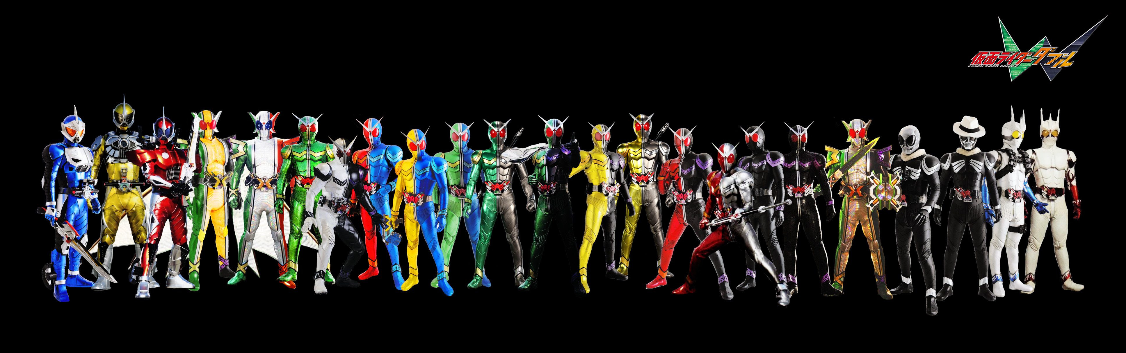Kamen Rider W All Form by PlayWithKOR on DeviantArt