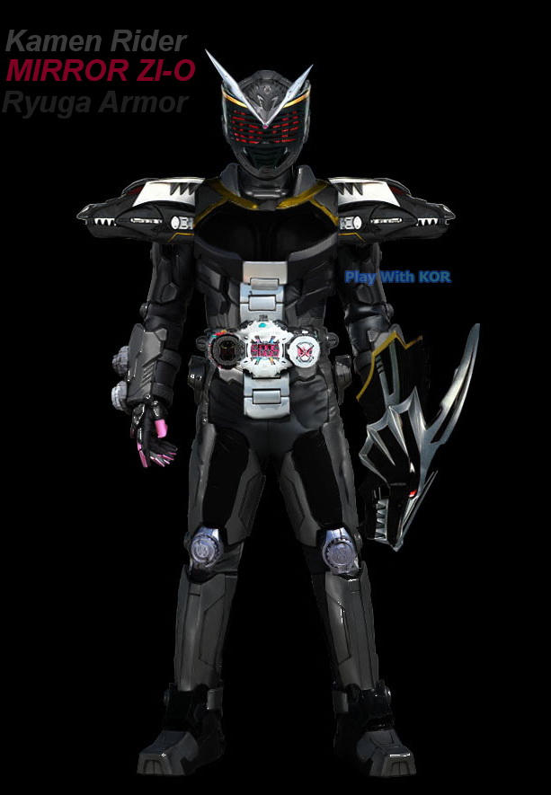 Mask Rider Mirror Kamen Rider Mirror Zi-O Ryuga Armor (Dark ver) by PlayWithKOR on DeviantArt