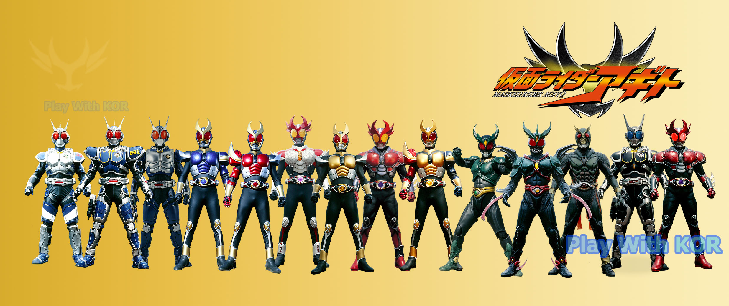 02 Kamen Rider Agito - All Rider by PlayWithKOR on DeviantArt