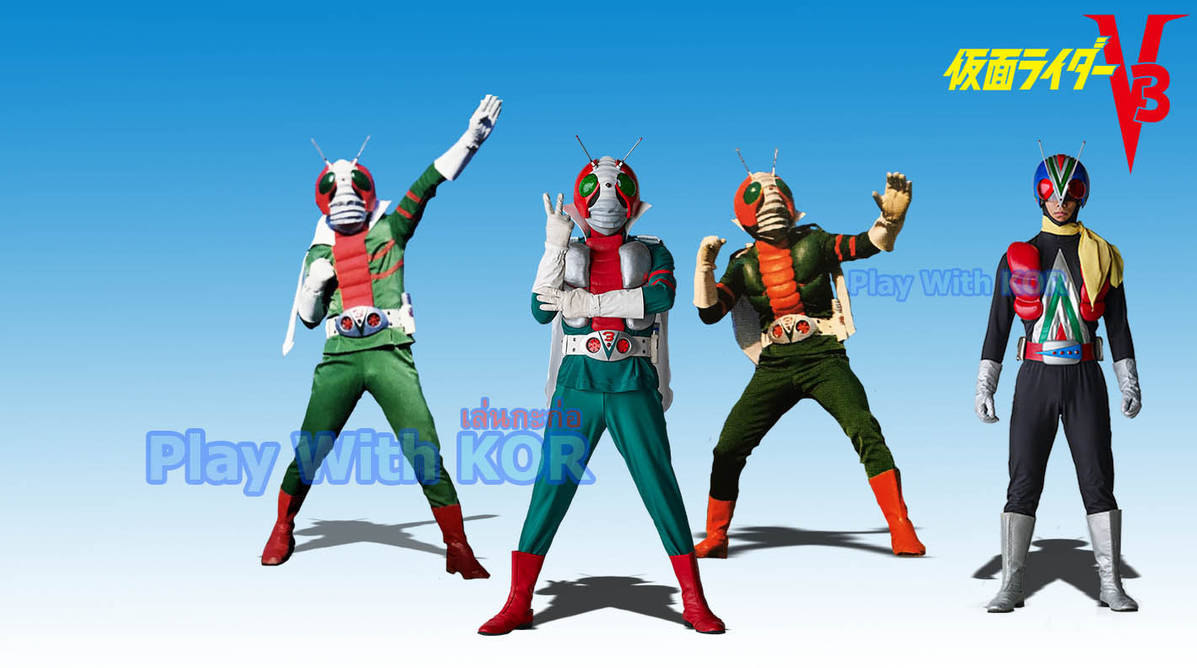 Kamen RiderV3 All Rider by PlayWithKOR on DeviantArt