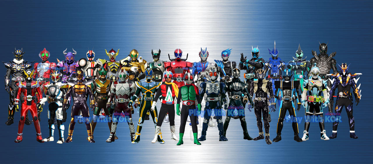 All The 2Nd Kamen Riders by PlayWithKOR on DeviantArt
