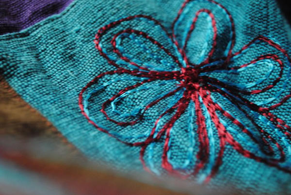 Stitched Flower by AislinnAbigail on DeviantArt