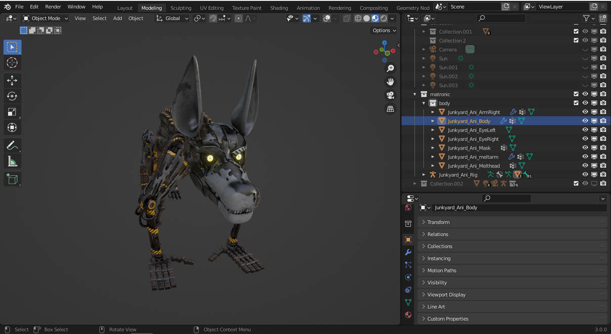 Animatronic 3D model in blender by MonkeyTheArtist on DeviantArt