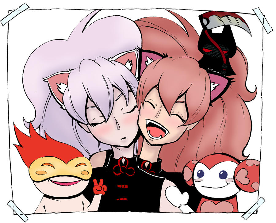 Neko Sisters Family Pic Color By Rei455 On DeviantArt neko-sisters-family-pic-color-by-rei455-on-deviantart