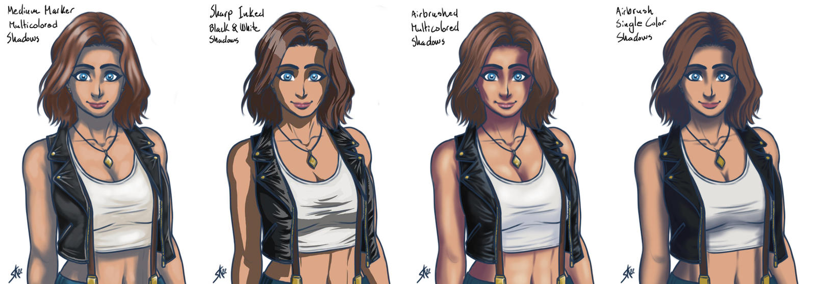 Different Coloring Styles by Epe on DeviantArt