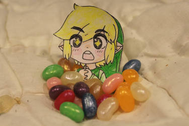 Link and the jewelry beans