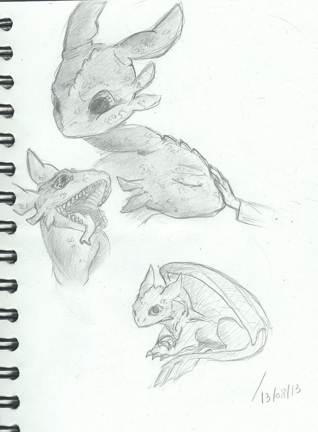 toothless sketches by MightyPou on DeviantArt