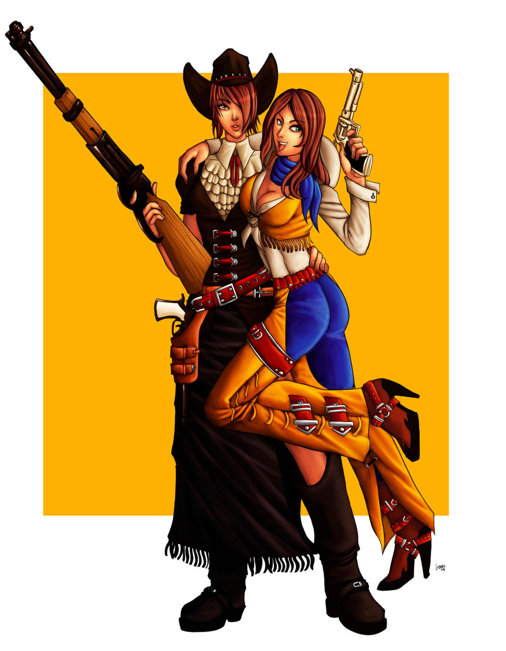WANTED: The Gunslinger Girls by dwwrider on DeviantArt