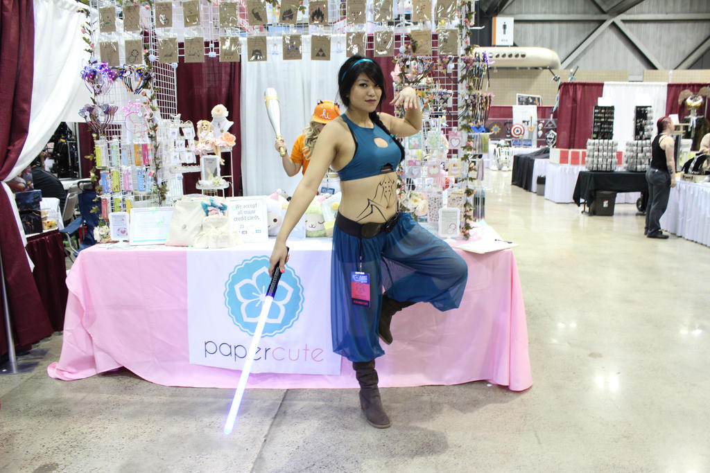 Jedi Jasmine Cosplay V1.0 (at Papercute booth!) by sentimachine