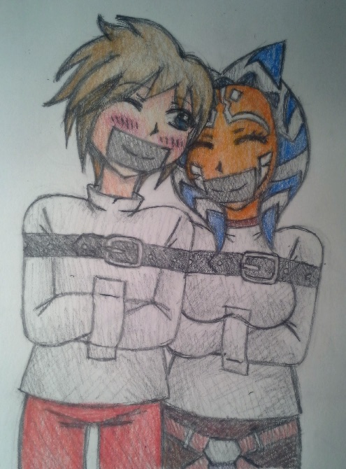 Zino and Ahsoka in cuddle jackets