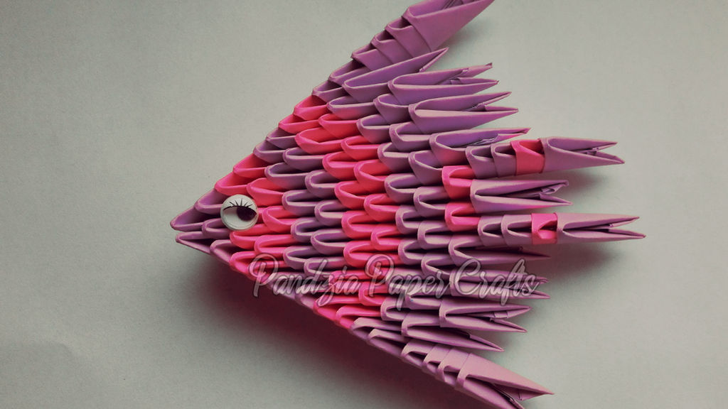 Modular Origami Fish Origami 3D : Fish by PandziaPaperCrafts on DeviantArt