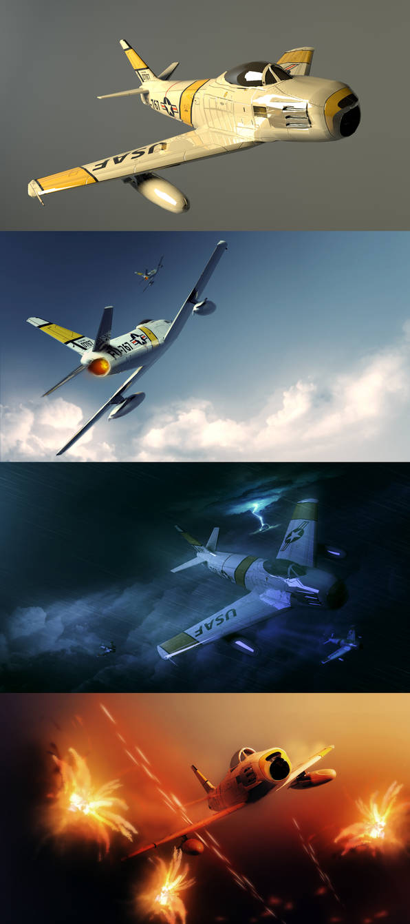 3D Dump - F-86 Sabre by HAUKKAworks