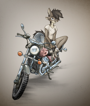 Kayla - Motorcycle Pinup