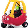 hex in the little tikes car