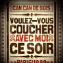 Can-Can de Bois Poster