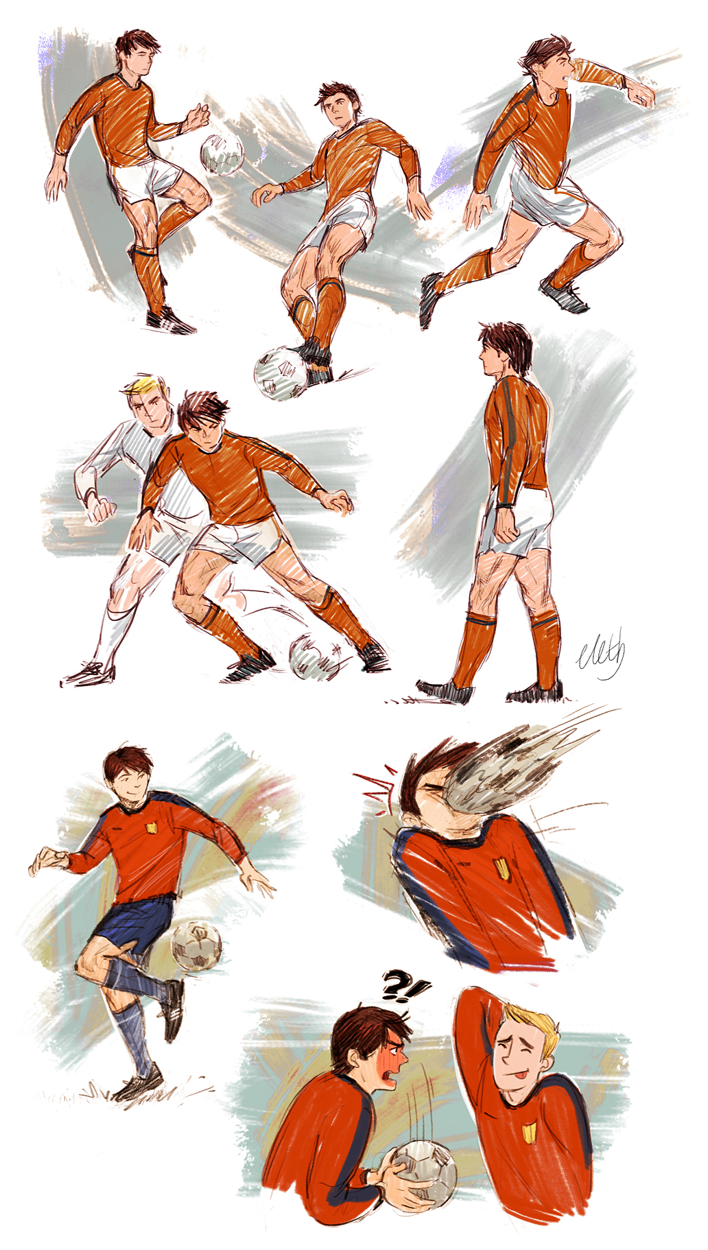 Soccer sketches