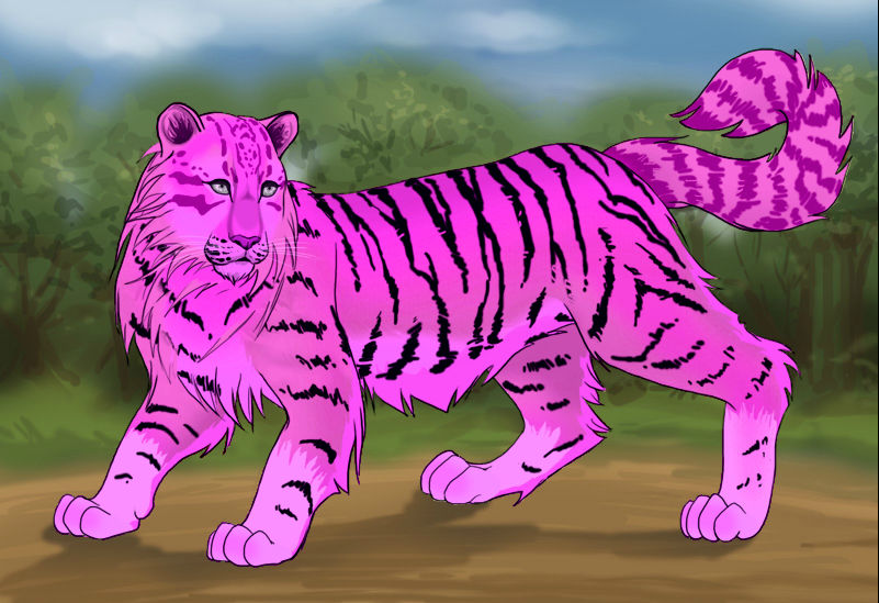 Pink Tiger by lunatwo on DeviantArt