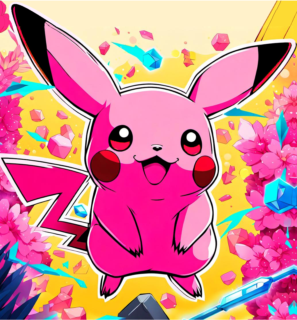 pink Pikachu by lunatwo on DeviantArt