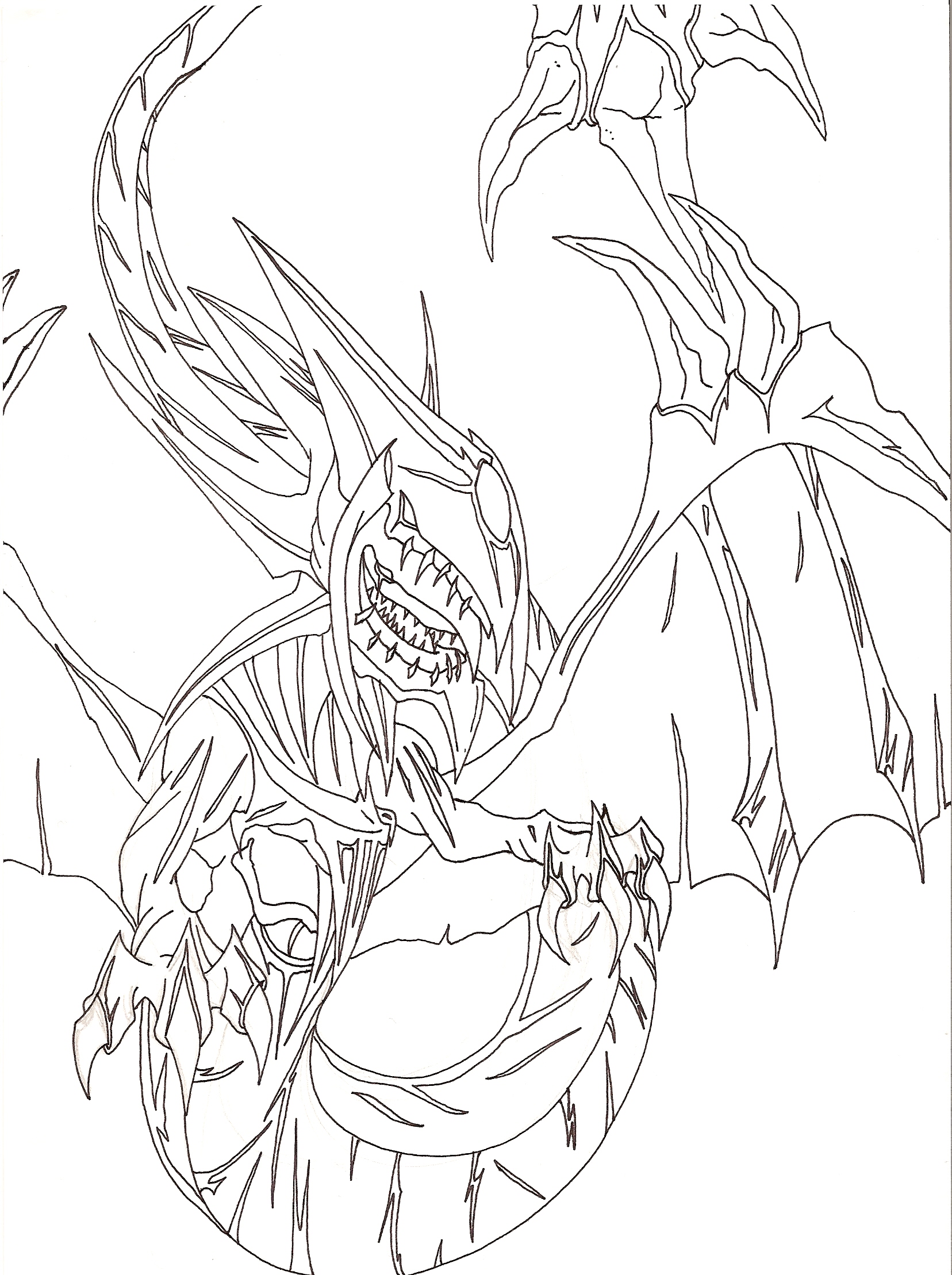 Garedon Garadon Sketch by Slifermaster3 on DeviantArt