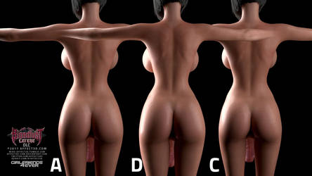 G4E:  What's the best shape for Sayako's ass? by affect3d-com