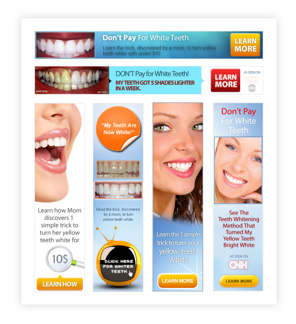 WhiteTeeth Ads