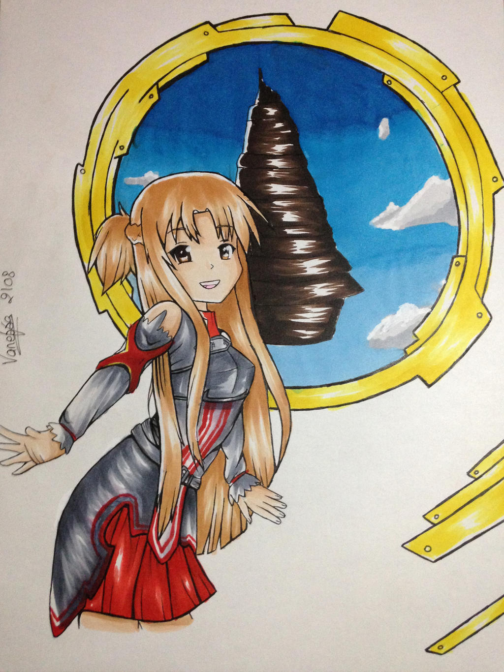 Speed Drawing Asuna Sword Art Online FAN ART by DrawMemory on DeviantArt