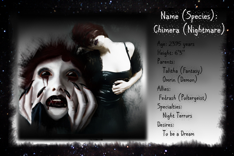 Roleplay OC Card - Chimera