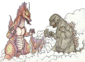 Titanosaurus vs Godzilla