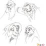 Lion King Character Sketches