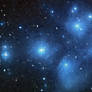 Pleiades Star Cluster Crystalized (Stock)