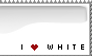 I love white stamp