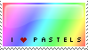 I love pastels stamp