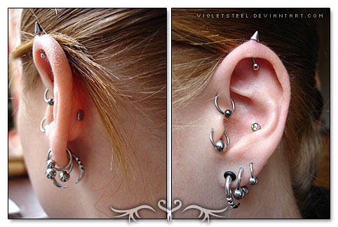 Left Ear Piercings