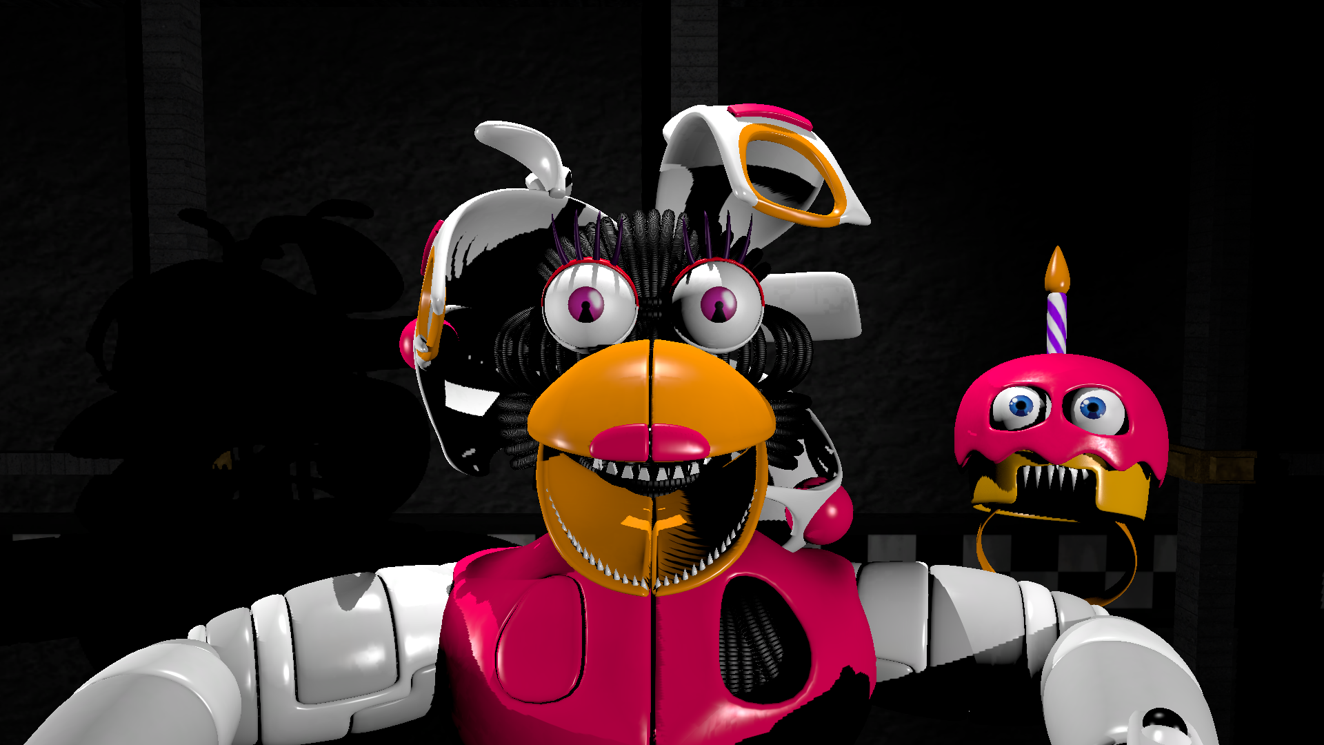 If Funtime Chica was in FNAF Sister Location