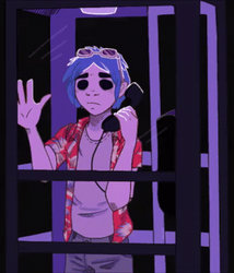 Busted and Blue, 2D inspired by True Romance