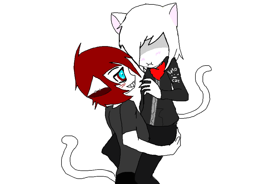 Love You Bro Evil Cat X Emo Cat