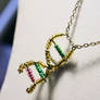 DNA necklace handmade for SCIENCE!