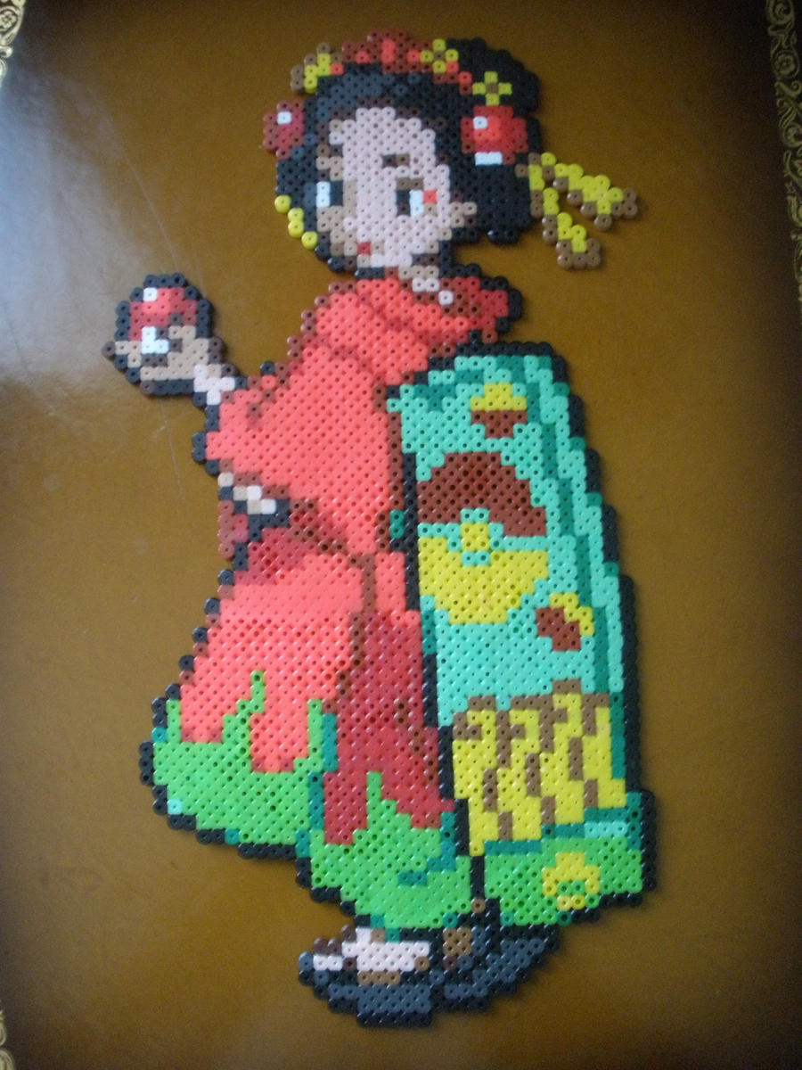 Perler Beads, Kimono Girl