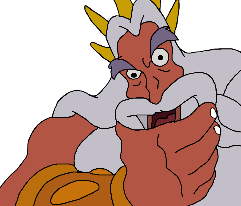 King Triton_'Ya don't say'_reaction face