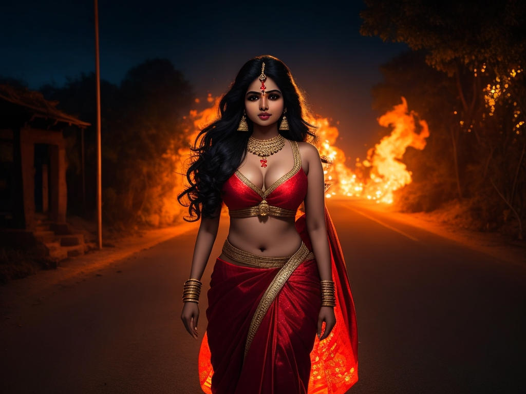 Beautiful Indian Woman in 'Am I Hot?' by AkarshanItna on DeviantArt