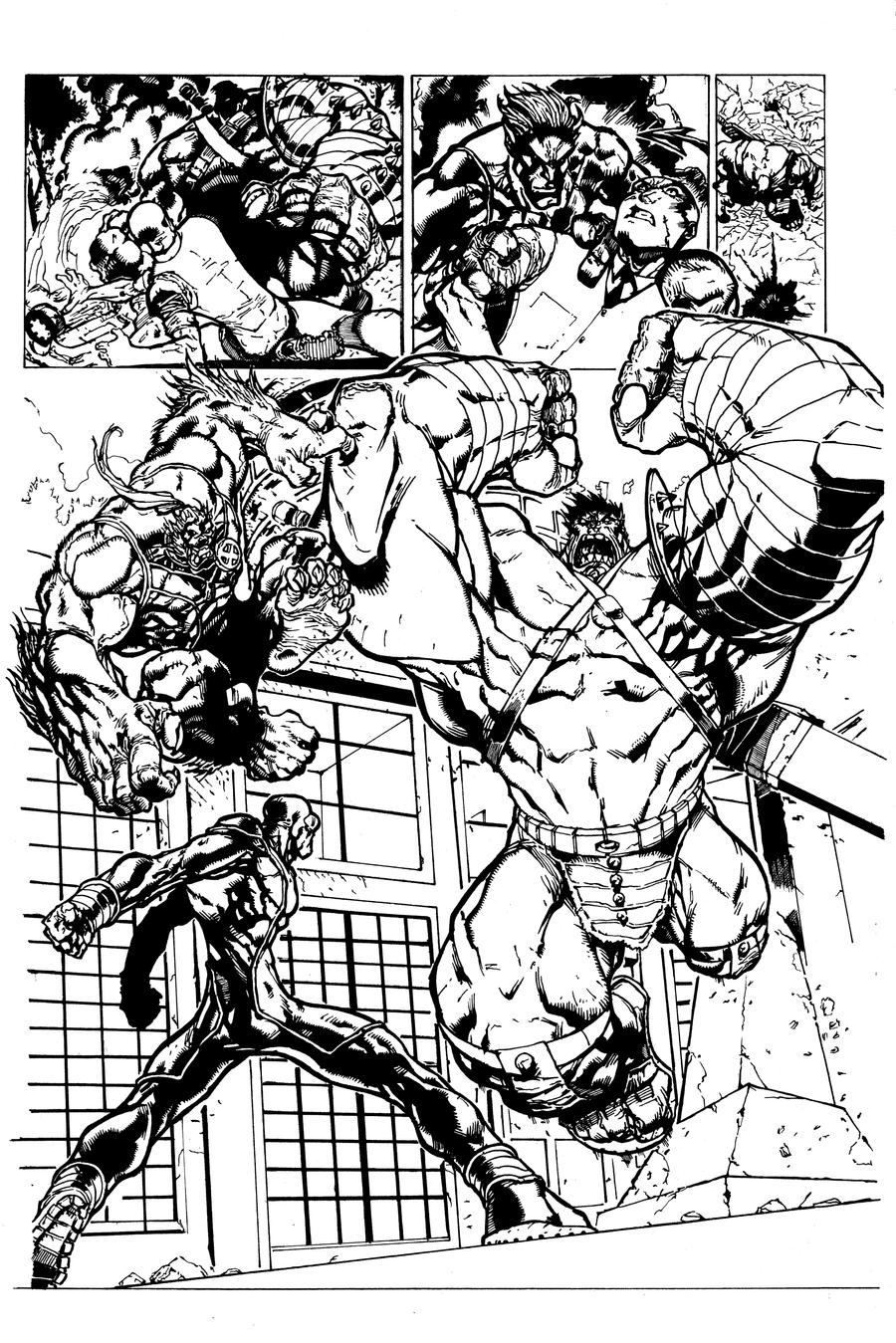 X-Men Hulk Inks Pg.3