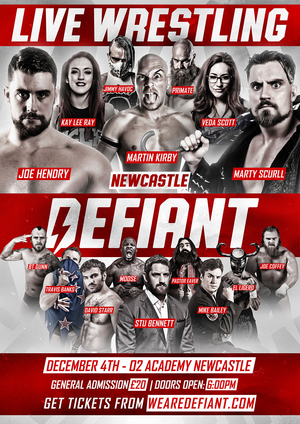 Defiant Wrestling - We Are Defiant Official Poster by Ahmed-Fahmy on ...