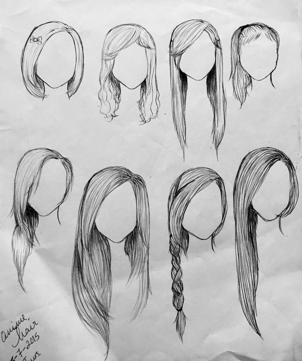 Anime Hair Templates Recreation by Anjellike1 on DeviantArt