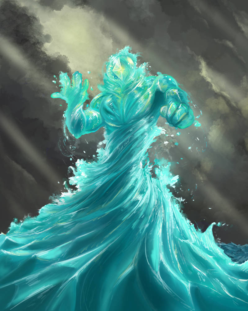 Water Elemental by Karukanu on DeviantArt