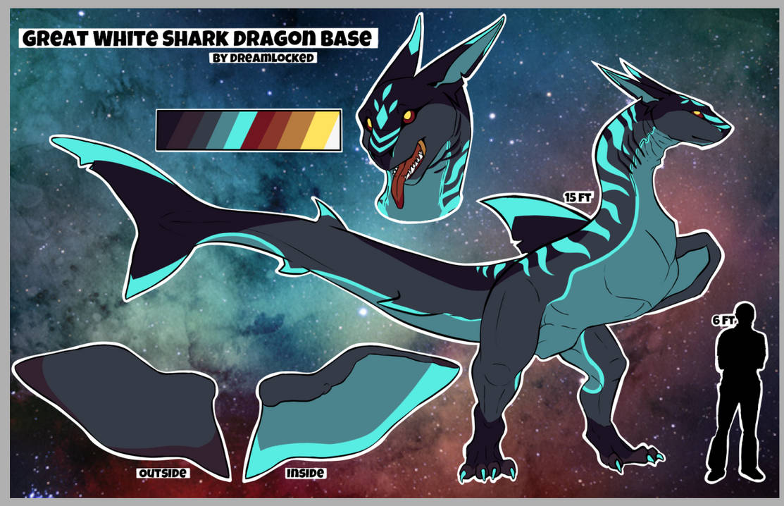 Great White Shark Dragon Template by Dreamlocked on DeviantArt