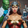 Wonder Woman Brainwashed by Brainiac 4