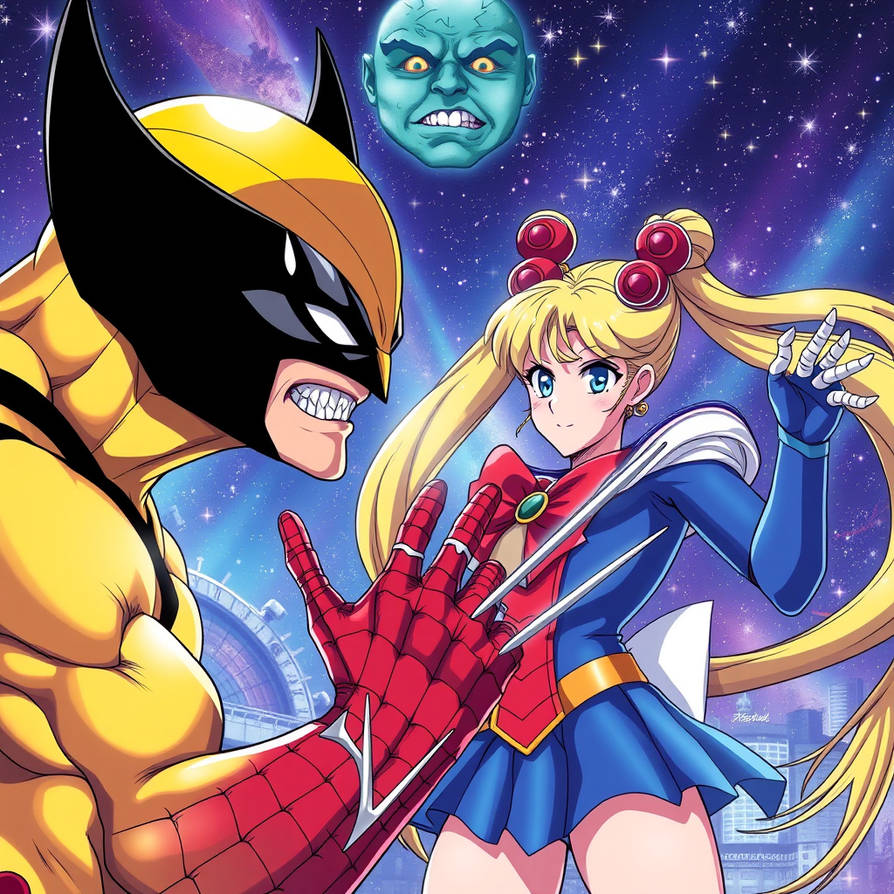 Wolverine Ranger Pink ranger and sailor Moon crushing on each other by chaosgoblinreacts ...
