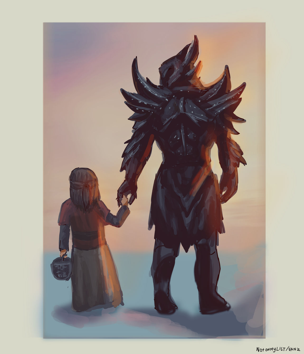 Dragonborn and Sofie by Keithjohnstein on DeviantArt